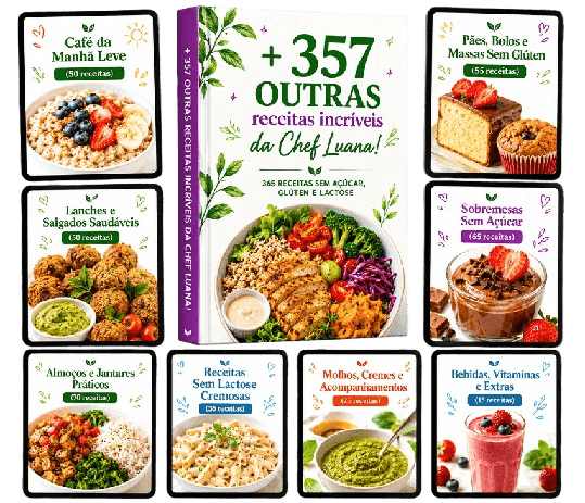 Mosaico com prévia das receitas